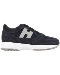 Hogan - Interactive Suede Low-Top Sneakers - Lyst