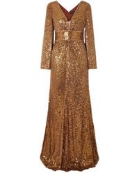 Jenny Packham - June Embellished Sequined Mesh Gown - Lyst