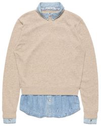 Acne Studios - Layered V-Neck Sweater - Lyst