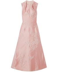 Emilia Wickstead - Sleeveless Printed Midi Dress - Lyst