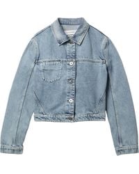 Lanvin - Long Sleeved Denim Jacket - Lyst