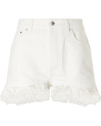 Rabanne - Fringe-Detail Denim Shorts - Lyst
