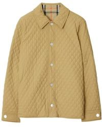 Burberry - Checked Quilted Reversible Jacket - Lyst