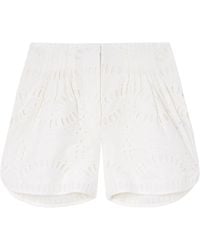 Charo Ruiz - Palok Broderie-Anglaise Cotton-Blend Shorts - Lyst