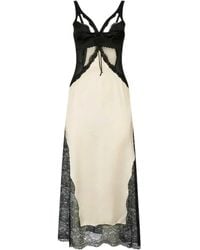 The Attico - The Two-Toned Midi Slip Dress - Lyst