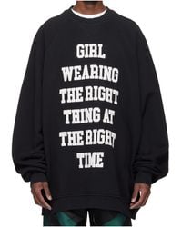 VAQUERA - Oversized Pullover Sweatshirt - Lyst