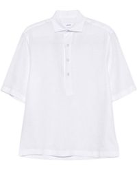Lardini - Linen Polo Shirt - Lyst