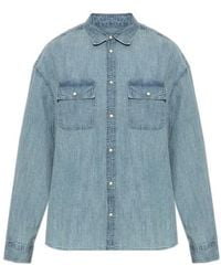 AllSaints - Gribbs Relaxed Denim Shirt - Lyst
