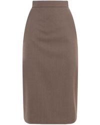 Max Mara - Zippered Skirt - Lyst