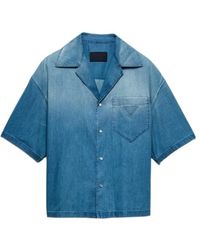 Prada - Denim Shirt - Lyst