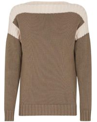 Fendi - Ff Inlay Detailed Knitted Jumper - Lyst