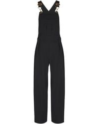 Balmain - Wool Dungarees - Lyst