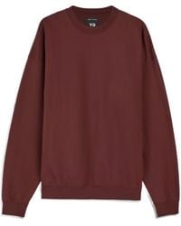 Y-3 - Brushed Terry Crew Sweatshirt - Lyst