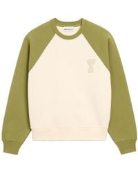 Ami Paris - De Coeur Crewneck Knitted Sweatshirt - Lyst