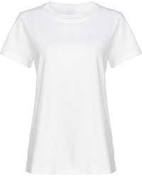 Pinko - Logo Embroidered Crewneck T-Shirt - Lyst
