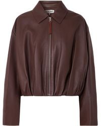 Loewe - Balloon Leather Jacket - Lyst