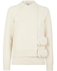 Fendi - Pocket-Detailed Crewneck Jumper - Lyst