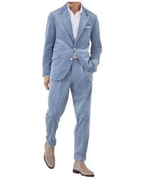 Brunello Cucinelli - Long-Sleeved Suit, Trousers, And Jacket - Lyst