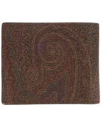 Etro - Pegaso Embroidered Wallet - Lyst