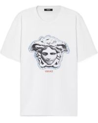 Versace - Medusa-Head Printed Crewneck T-Shirt - Lyst