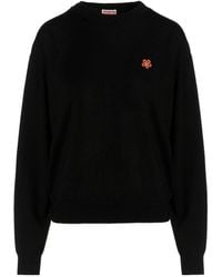 KENZO - Boke Flower Crest Crewneck Jumper - Lyst
