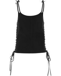 Balenciaga - Lace-Up Tank Top - Lyst