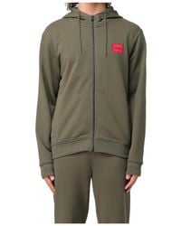 BOSS - Zippered Hoodie - Lyst