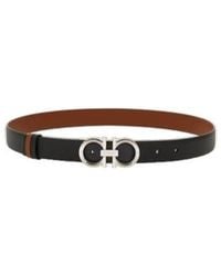 Ferragamo - Ferragamo Gancini Reversible Buckle Belt - Lyst