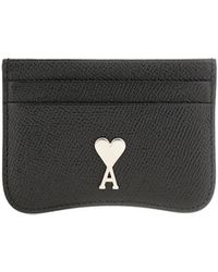 Ami Paris - Ami De Coeur Logo Plaque Cardholder - Lyst