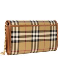Burberry - Hannah Check Wallet On Chain - Lyst