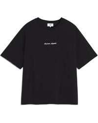 Maison Kitsuné - Maison Kitsuné Line Handwriting Oversized T-Shirt - Lyst