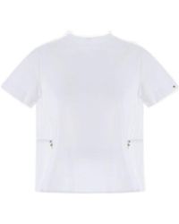 Herno - Contrast-Panel Drawstring Waist T-Shirt - Lyst