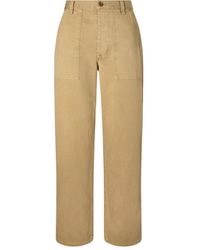 Nili Lotan - Earl Herringbone Cotton Straight-Leg Pants - Lyst