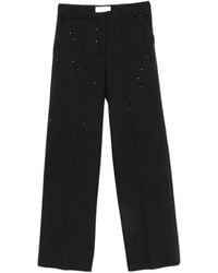 ERMANNO FIRENZE - Striped-Detail Casual Trousers - Lyst