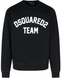 DSquared² - Logo Printed Crewneck Sweatshirt - Lyst
