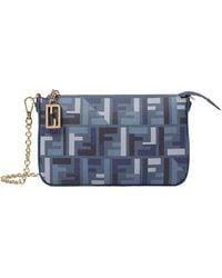 Fendi - Baguette Ff Printed Pouch - Lyst