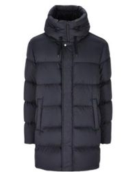 Herno - High-Neck Hooded Drawstring Puffer Coat - Lyst
