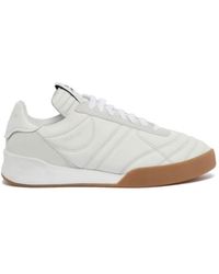 Courreges - Calf Leather Low-Top Sneakers - Lyst