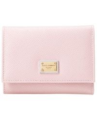 Dolce & Gabbana - Logo Plaque Trifold Wallet - Lyst