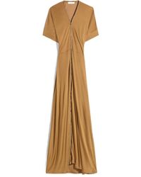 Lemaire - V-Neck Zipped Dress - Lyst