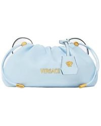 Versace - Mini Tag Logo Clutch Bag - Lyst