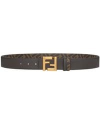 Fendi - Ff Squared Reversible Belt - Lyst