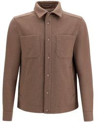 Herno - Chest-Pockets Press-Stud Jacket - Lyst
