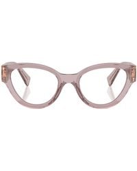 Miu Miu - Cat-Eye Frame Glasses - Lyst