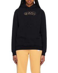 Off-White c/o Virgil Abloh - Logo-Embroidery Rib-Trimmed Hoodie - Lyst