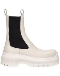 Jil Sander - Pull Ring Detail Ankle Boots - Lyst