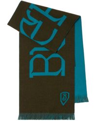 Burberry - Logo Jacquard Fringed Scarf - Lyst