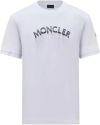 Moncler - Logo Printed Crewneck T-Shirt - Lyst