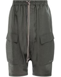 Rick Owens - Cargo Pods Drop-Crotch Shorts - Lyst