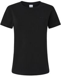 Pinko - Logo Embroidered Crewneck T-Shirt - Lyst